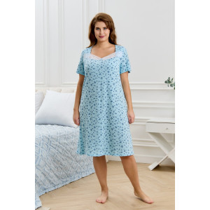 Сорочка женская "Мадера-1" кулирка (р-ры: 50-64) голубой