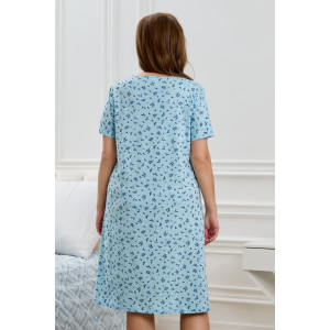 Сорочка женская "Мадера-1" кулирка (р-ры: 50-64) голубой