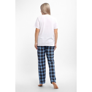 Костюм двойка женский 667 кулирка (р-ры: 48-58) синий Костюм двойка женский 667 кулирка (р-ры: 48-58) синий