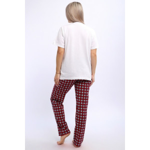 Костюм двойка женский 667 кулирка (р-ры: 48-58) красный