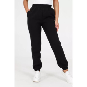 Брюки женские №35333 футер 3-х нитка с начесом (последний размер) черный 50,56 Брюки женские №35333 футер 3-х нитка с начесом (последний размер) черный 50,56