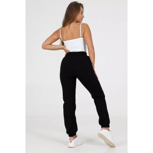 Брюки женские №35333 футер 3-х нитка с начесом (последний размер) черный 50,56 Брюки женские №35333 футер 3-х нитка с начесом (последний размер) черный 50,56