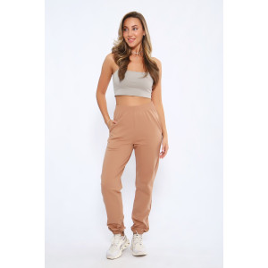 Брюки женские №21009 футер с лайкрой 2-х нитка (последний размер) светло-коричневый 50 Брюки женские №21009 футер с лайкрой 2-х нитка (последний размер) светло-коричневый 50