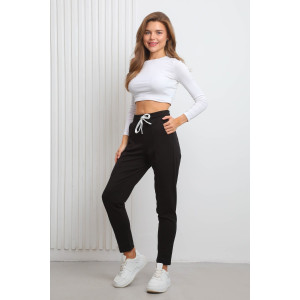 Брюки женские №22288 футер 2-х нитка (последний размер) черный 56 Брюки женские №22288 футер 2-х нитка (последний размер) черный 56