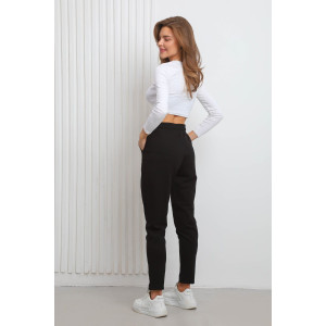 Брюки женские №22288 футер 2-х нитка (последний размер) черный 56 Брюки женские №22288 футер 2-х нитка (последний размер) черный 56