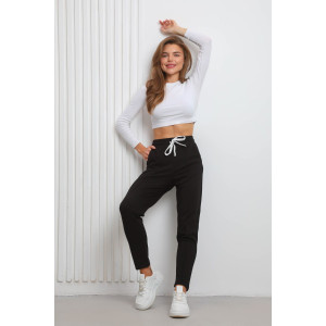 Брюки женские №22288 футер 2-х нитка (последний размер) черный 56 Брюки женские №22288 футер 2-х нитка (последний размер) черный 56