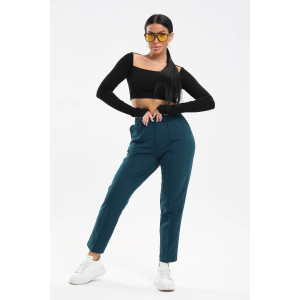 Брюки женские №10 футер 2-х нитка (последний размер) петроль 50 Брюки женские №10 футер 2-х нитка (последний размер) петроль 50