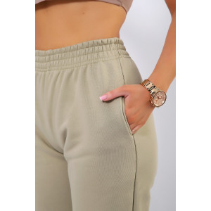 Брюки женские КБФ-1071 футер 3-х нитка (последний размер) оливковый 48 Брюки женские КБФ-1071 футер 3-х нитка (последний размер) оливковый 48