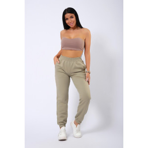 Брюки женские КБФ-1071 футер 3-х нитка (последний размер) оливковый 48 Брюки женские КБФ-1071 футер 3-х нитка (последний размер) оливковый 48