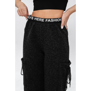 Брюки женские №67128 пике (последний размер) черный 44,50 Брюки женские №67128 пике (последний размер) черный 44,50