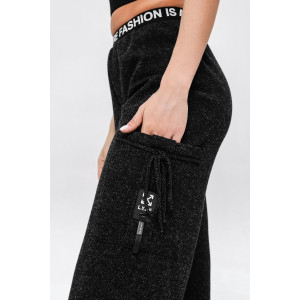 Брюки женские №67128 пике (последний размер) черный 44,50 Брюки женские №67128 пике (последний размер) черный 44,50