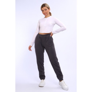 Брюки женские №32826 флис (последний размер) темно-серый 50