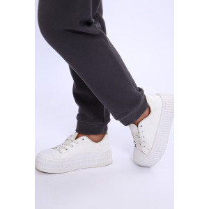 Брюки женские №32826 флис (последний размер) темно-серый 50