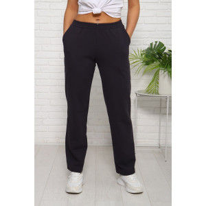 Брюки женские №1021 футер 2-х нитка (последний размер) графит 50,52,56