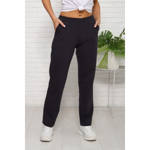 Брюки женские №1021 футер 2-х нитка (последний размер) графит 50,52,56