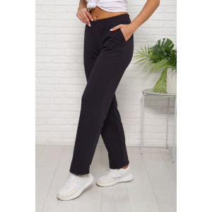 Брюки женские №1021 футер 2-х нитка (последний размер) графит 50,52,56