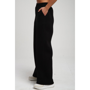 Брюки женские №78574 футер 3-х нитка с начесом (последний размер) черный 54,62