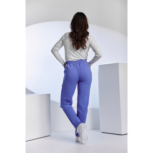 Брюки женские №67091 футер 3-х нитка с начесом (последний размер) фиолетовый 52