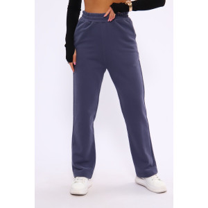 Брюки женские №26603 футер 3-х нитка (последний размер) серый 46,52