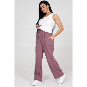 Брюки женские №24785 муслин (последний размер) коричневый 48