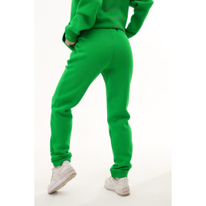 Брюки женские №88512 футер 3-х нитка с начесом (последний размер) зеленый 42-44