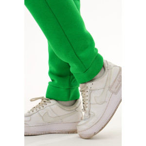 Брюки женские №88512 футер 3-х нитка с начесом (последний размер) зеленый 42-44