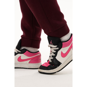 Брюки женские №88512 футер 3-х нитка с начесом (последний размер) бордовый 42-44