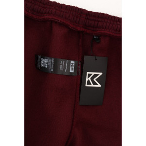 Брюки женские №88512 футер 3-х нитка с начесом (последний размер) бордовый 42-44