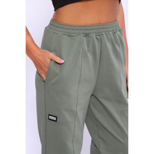 Брюки женские №80033 футер с лайкрой 2-х нитка (последний размер) хаки 50,52,58 Брюки женские №80033 футер с лайкрой 2-х нитка (последний размер) хаки 50,52,58