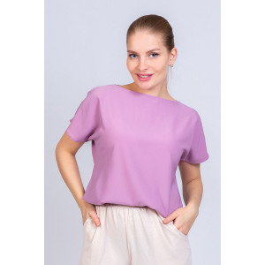 Блузка женская №22275 полиэстер (последний размер) лиловый 54