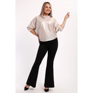 Блузка женская №32738 шифон (последний размер) кремовый 50,54