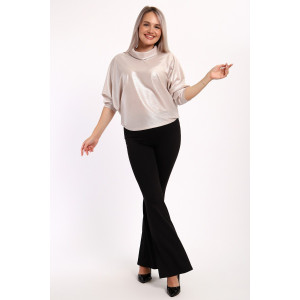 Блузка женская №32738 шифон (последний размер) кремовый 50,54