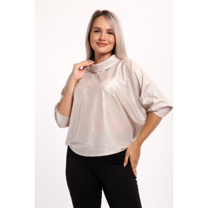 Блузка женская №32738 шифон (последний размер) кремовый 50,54