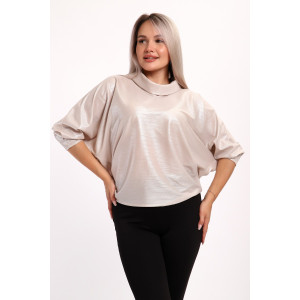 Блузка женская №32738 шифон (последний размер) кремовый 50,54
