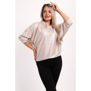 Блузка женская №32738 шифон (последний размер) кремовый 50,54