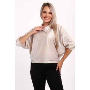 Блузка женская №32738 шифон (последний размер) кремовый 50,54