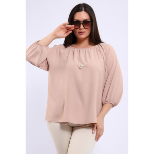 Блузка женская №32736 сингапур (последний размер) песочный 54,62 Блузка женская №32736 сингапур (последний размер) песочный 54,62