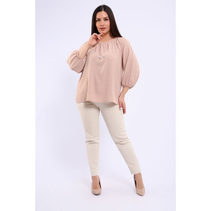 Блузка женская №32736 сингапур (последний размер) песочный 54,62 Блузка женская №32736 сингапур (последний размер) песочный 54,62