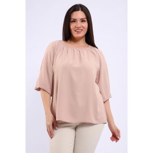 Блузка женская №32736 сингапур (последний размер) песочный 54,62 Блузка женская №32736 сингапур (последний размер) песочный 54,62