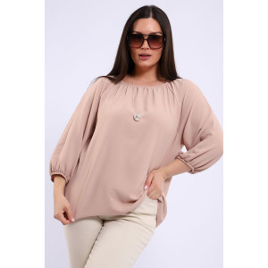 Блузка женская №32736 сингапур (последний размер) песочный 54,62 Блузка женская №32736 сингапур (последний размер) песочный 54,62