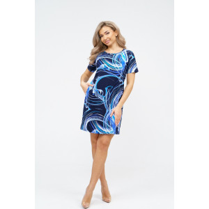 Туника женская №36920 кулирка (последний размер) синий 56 Туника женская №36920 кулирка (последний размер) синий 56