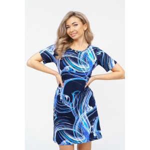 Туника женская №36920 кулирка (последний размер) синий 56 Туника женская №36920 кулирка (последний размер) синий 56