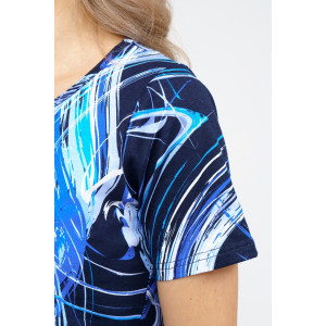 Туника женская №36920 кулирка (последний размер) синий 56 Туника женская №36920 кулирка (последний размер) синий 56