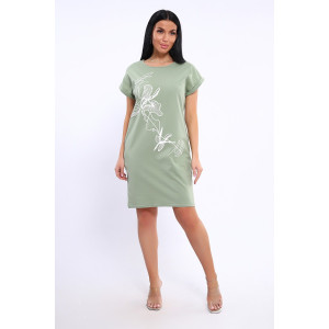 Туника женская №82086 кулирка (последний размер) светло-зеленый 58 Туника женская №82086 кулирка (последний размер) светло-зеленый 58