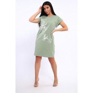 Туника женская №82086 кулирка (последний размер) светло-зеленый 58 Туника женская №82086 кулирка (последний размер) светло-зеленый 58