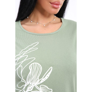 Туника женская №82086 кулирка (последний размер) светло-зеленый 58 Туника женская №82086 кулирка (последний размер) светло-зеленый 58