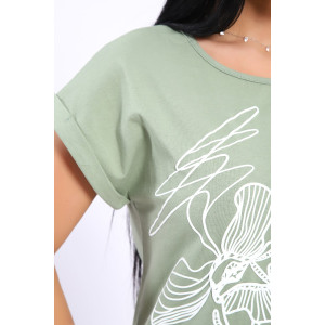 Туника женская №82086 кулирка (последний размер) светло-зеленый 58 Туника женская №82086 кулирка (последний размер) светло-зеленый 58