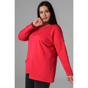 Туника женская №9160 футер с лайкрой 2-х нитка (последний размер) фуксия 52,54 Туника женская №9160 футер с лайкрой 2-х нитка (последний размер) фуксия 52,54