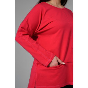 Туника женская №9160 футер с лайкрой 2-х нитка (последний размер) фуксия 52,54 Туника женская №9160 футер с лайкрой 2-х нитка (последний размер) фуксия 52,54