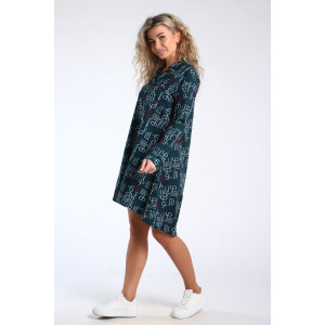 Туника женская №89384 кулирка (последний размер) хаки 48,52,54 Туника женская №89384 кулирка (последний размер) хаки 48,52,54